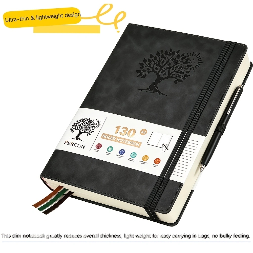 Diario de tapa dura rayado A4, - Journal Leather Hardcover reseña y precio